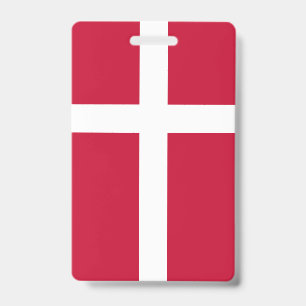 Denmark flag ID badge