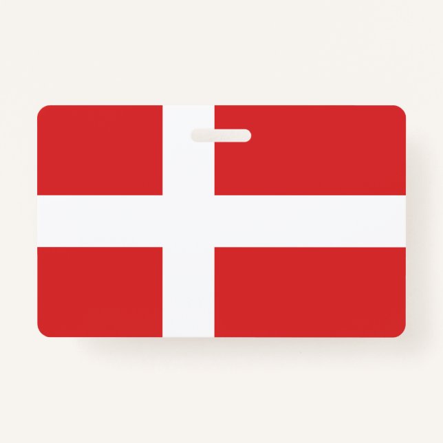 Denmark flag ID badge (Front)