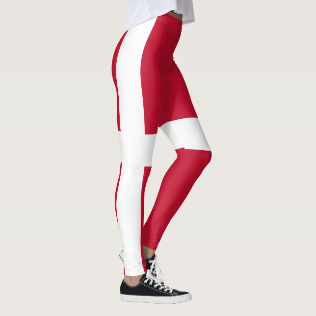 Denmark Flag Leggings (Right)