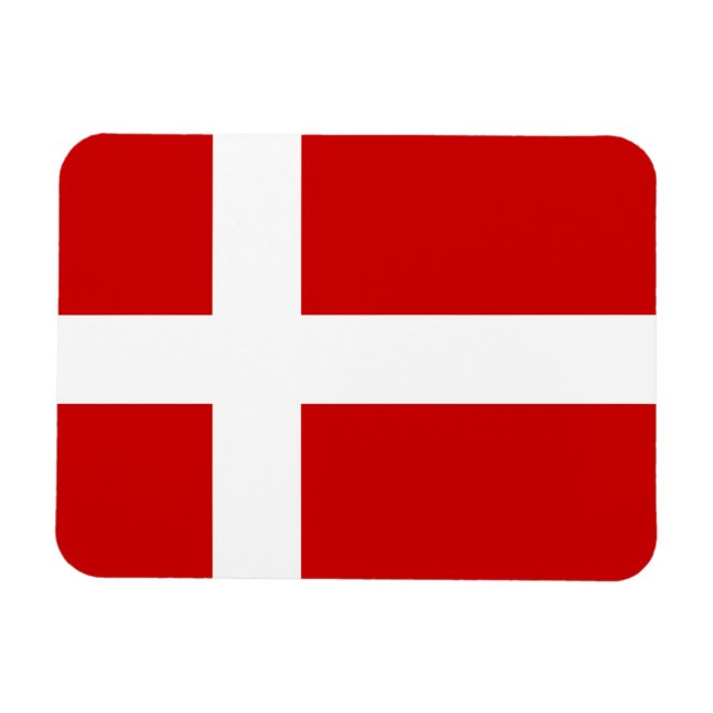 Denmark Flag Magnet (Horizontal)