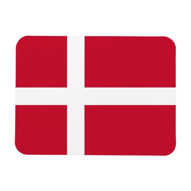 Denmark Flag Magnet (Horizontal)