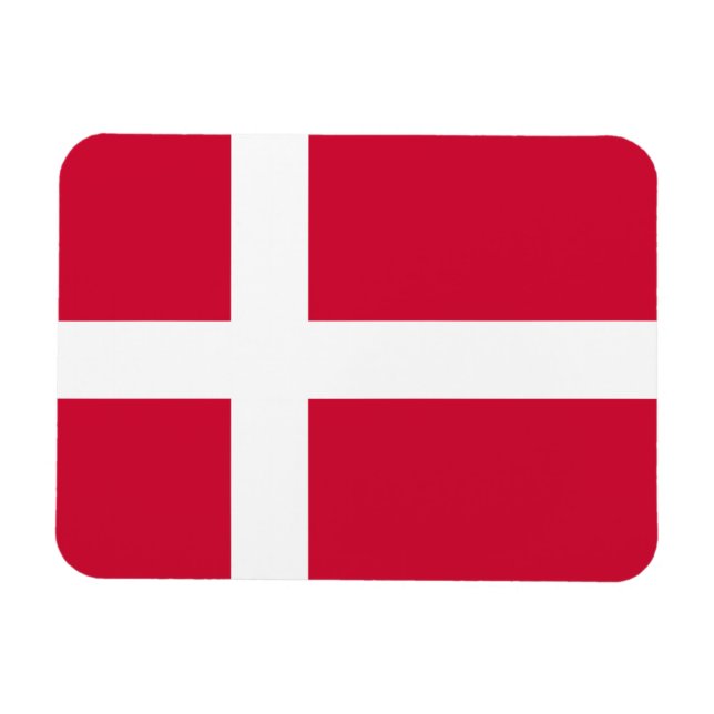Denmark Flag Magnet (Horizontal)