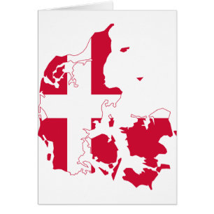 Denmark Flag map DK
