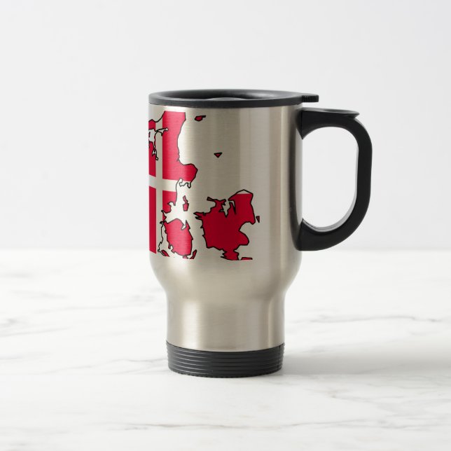 denmark flag map travel mug (Right)