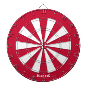 Denmark Flag Patriot's Bullseye Dartboard