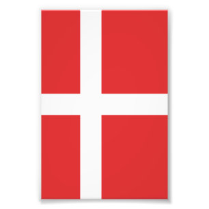 Denmark flag photo print