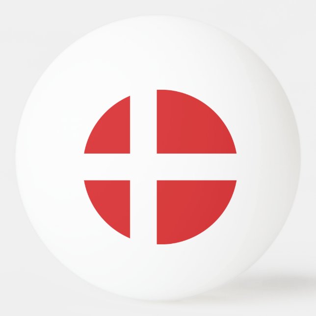 Denmark flag ping pong ball (Front)