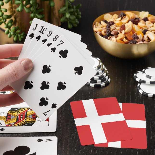Denmark flag playing cards (In Situ)