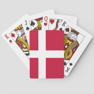 Denmark Flag Playing Cards