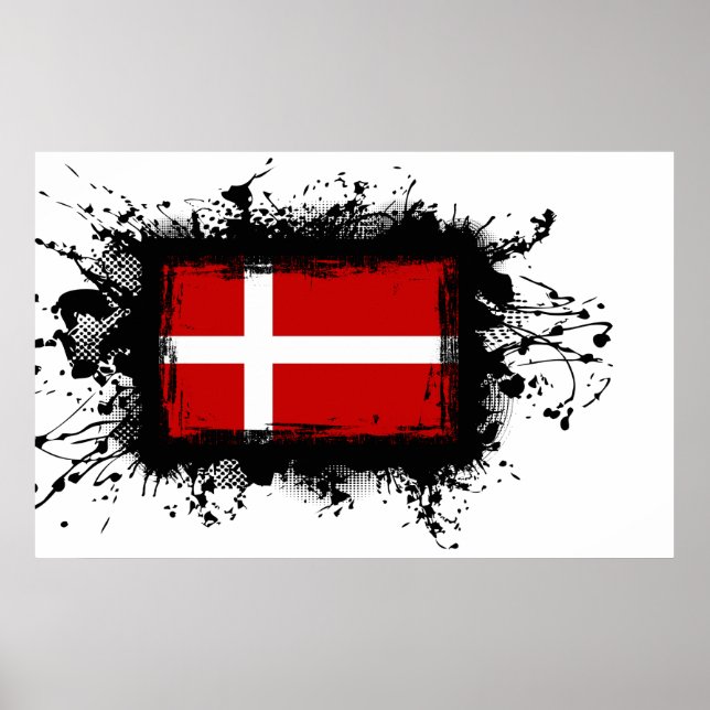 Denmark Flag Poster (Front)