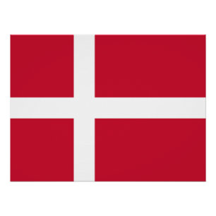 Denmark Flag Poster