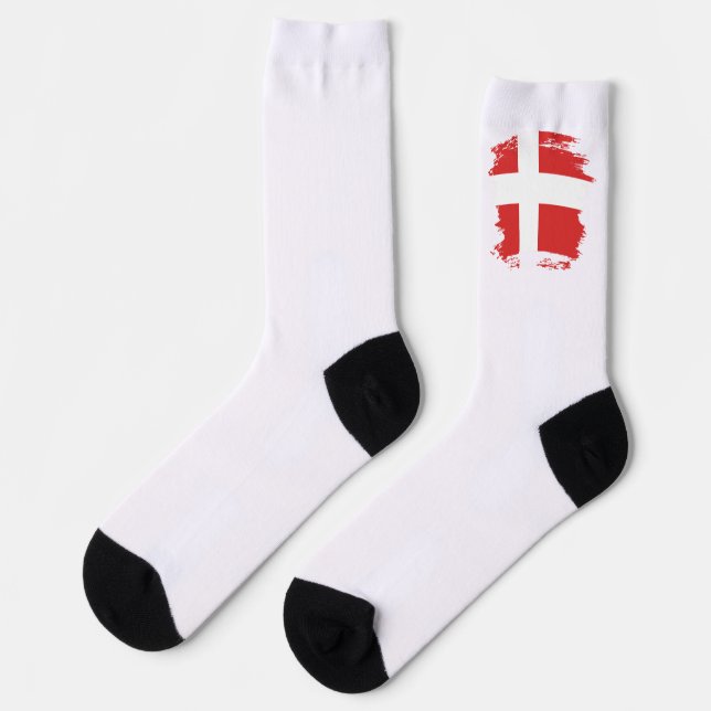 Denmark flag socks (Left)