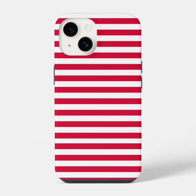 Denmark flag stripes country colour pattern red wh iPhone case (Back)