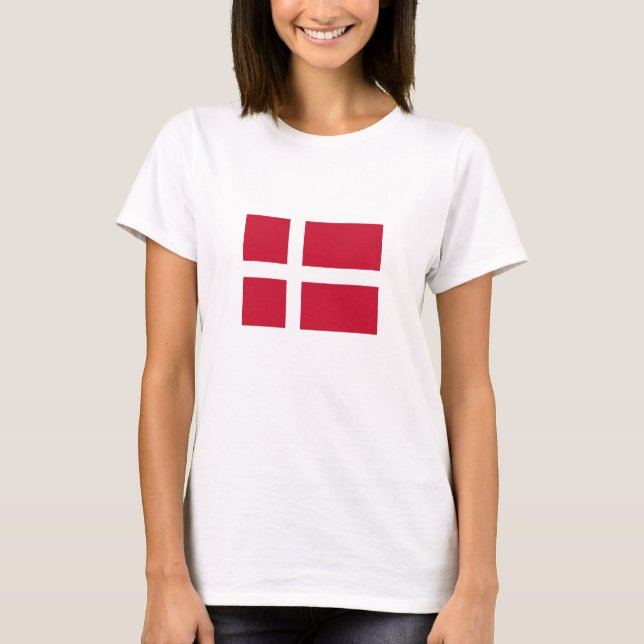 Denmark Flag T-Shirt (Front)