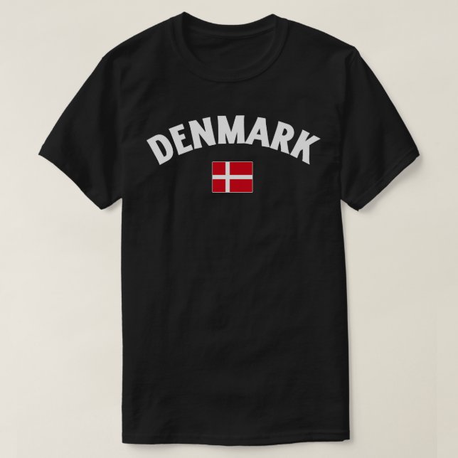 Denmark Flag T-Shirt (Design Front)