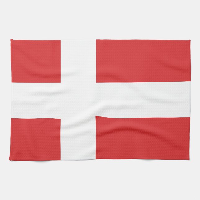 Denmark flag tea towel (Horizontal)
