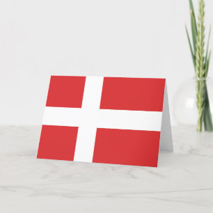 Denmark flag thank you card