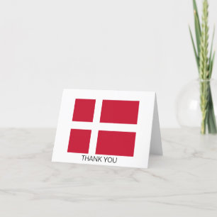 Denmark Flag Thank You Card