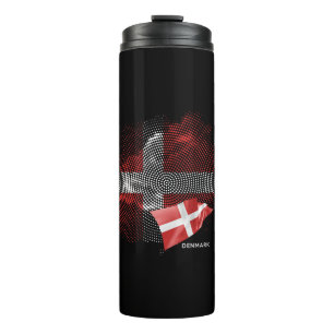 Denmark flag thermal tumbler