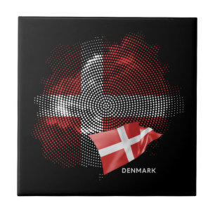 Denmark flag tile
