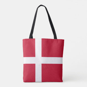 Denmark Flag Tote Bag