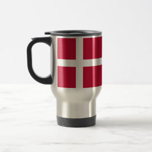 Denmark Flag Travel Mug