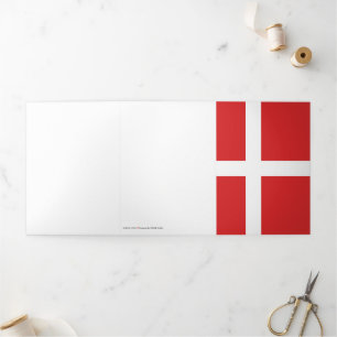Denmark flag Tri-Fold card