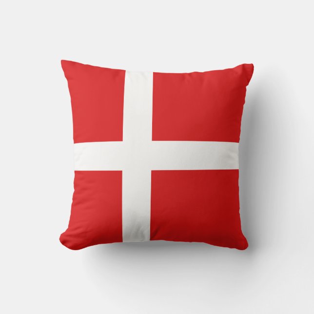 Denmark Flag x Flag Pillow (Front)