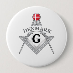 Denmark freemasonry sign 10 cm round badge