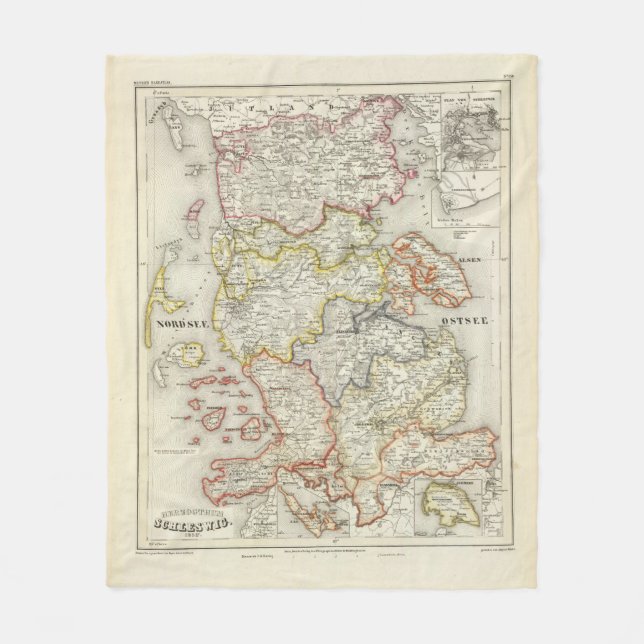 Denmark, Germany 2 Fleece Blanket (Front)