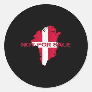 Denmark Greenland Not For Sale Annexe Greenland Classic Round Sticker