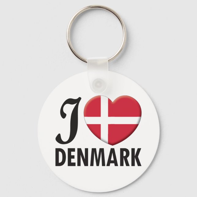 Denmark Love Key Ring (Front)