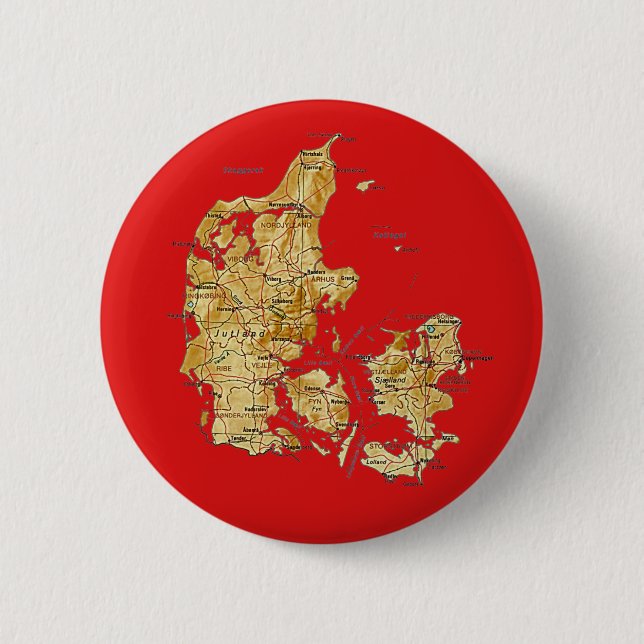 Denmark Map Button (Front)