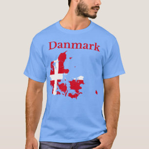 Denmark Map Flag T-Shirt