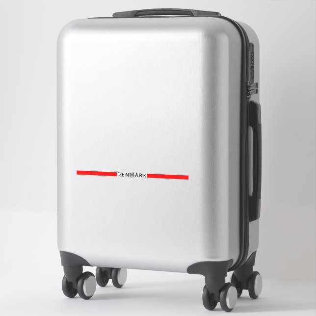 Denmark minimalistic flag (Suitcase)