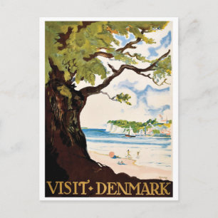Denmark, Oak Tree at the Beach Postcard