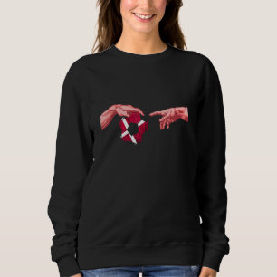 Denmark Reaching Hands Danish Soccer Team Denmark Sweatshirt