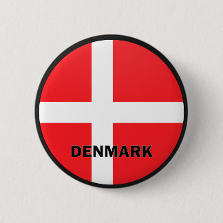 Denmark Roundel quality Flag 6 Cm Round Badge