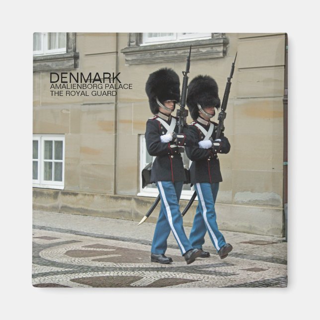 Denmark Royal Guard Magnet! Magnet (Front)