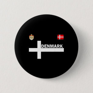Denmark Shirt-flag Jersey Soccer Tee-travel-footll 6 Cm Round Badge