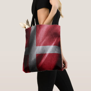Denmark silk flag tote bag