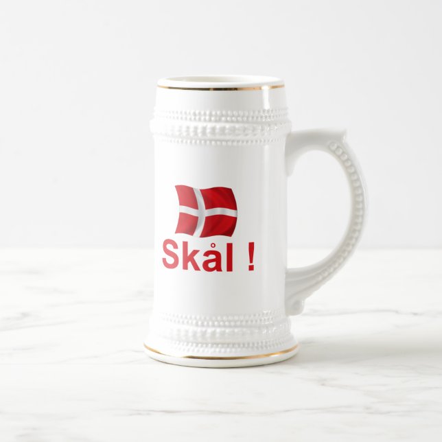 Denmark Skal! Beer Stein (Right)