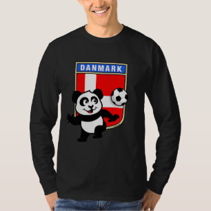 Denmark Soccer Panda (dark shirts) T-Shirt