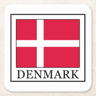 Denmark Square Paper Coaster