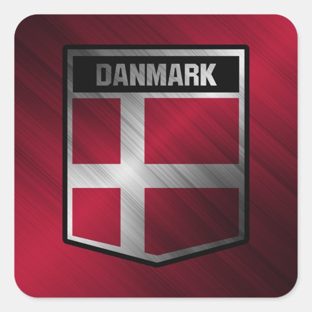 Denmark Square Sticker (Front)