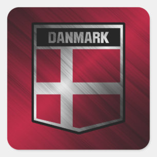 Denmark Square Sticker