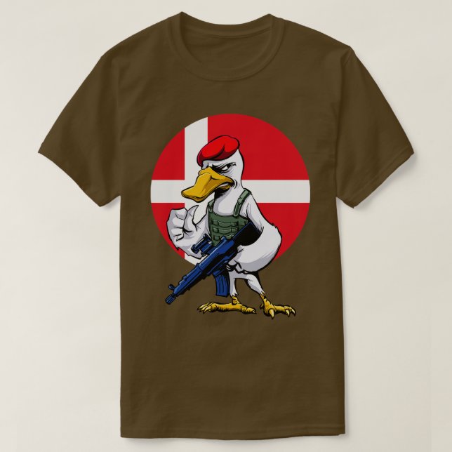 Denmark Swan Trooper T-Shirt (Design Front)