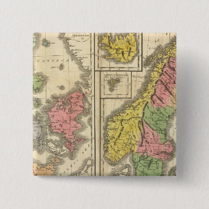 Denmark, Sweden, and Norway 15 Cm Square Badge