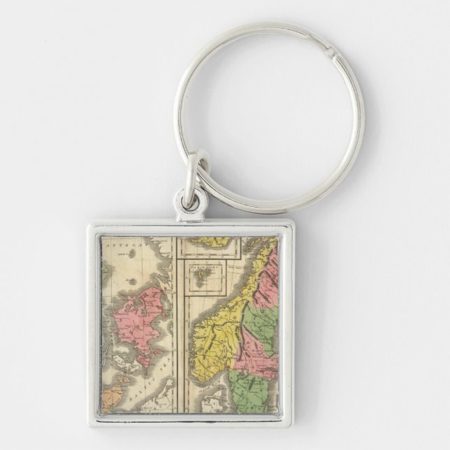 Denmark, Sweden, and Norway Key Ring (Front)