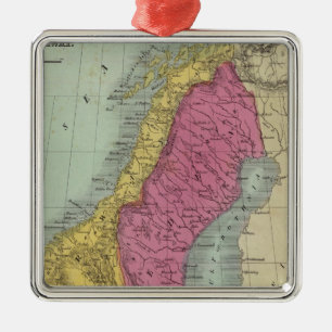 Denmark Sweden and Norway Metal Tree Decoration